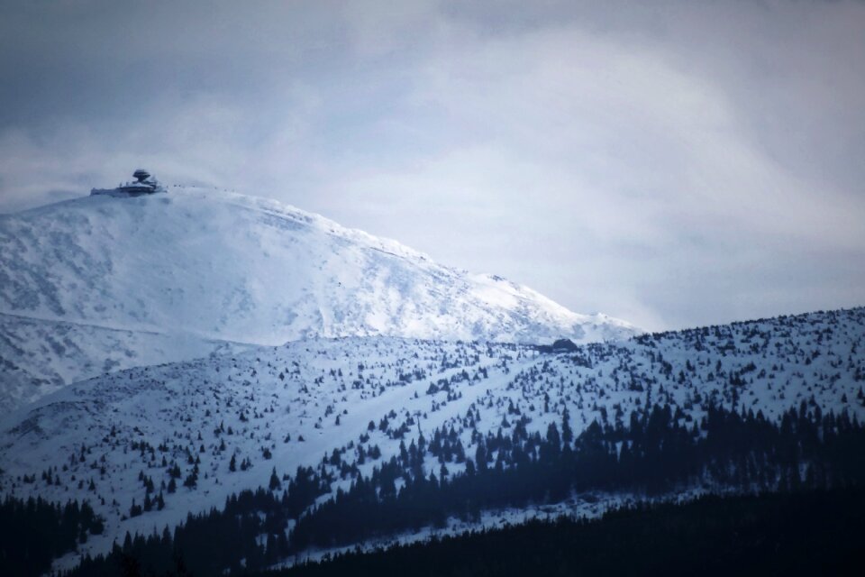 Tourism view krkonoše giant mountains