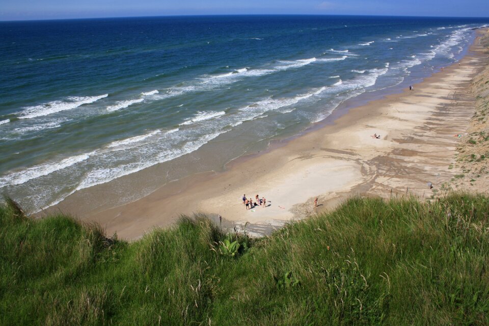 North sea sand water photo