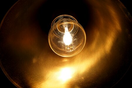 Energy current light bulb photo