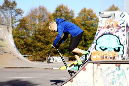 Youth skateboard sport