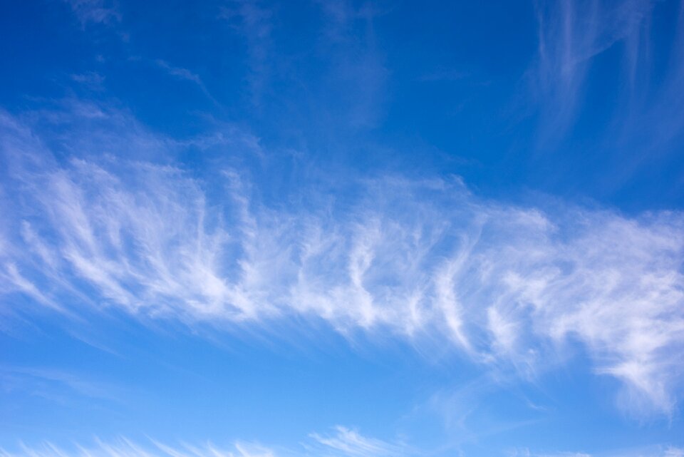 Clouds blue white