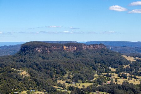 Flat mountains nature