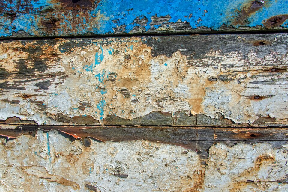 Peeling paint surface boards