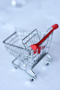 Shopping cart shopping small photo