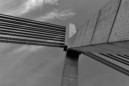 Architecture building bridge