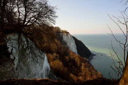 Rügen chalkboard white cliffs photo