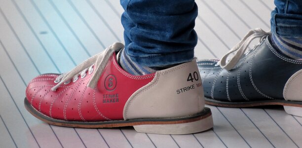 Bowling shoes red bowling alley