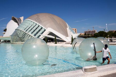 Bubbles pool blue photo