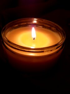 Candles shining burn photo