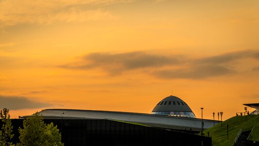 City poland sunset