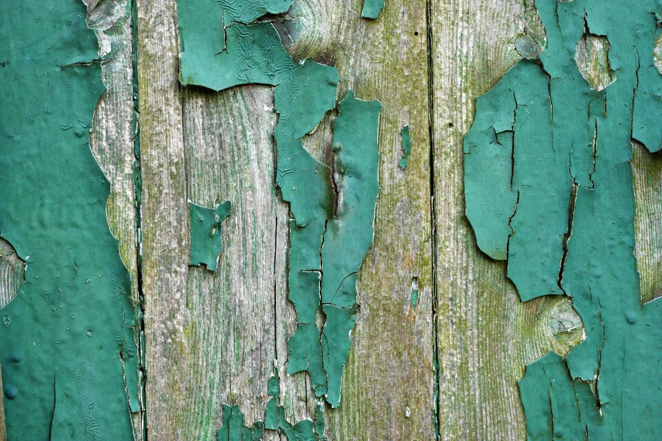 Paint weathered wooden door