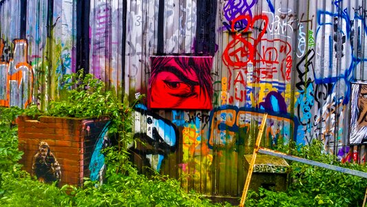 Street art abandoned