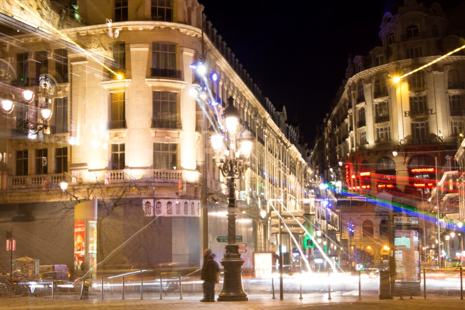 City nightlife lighting