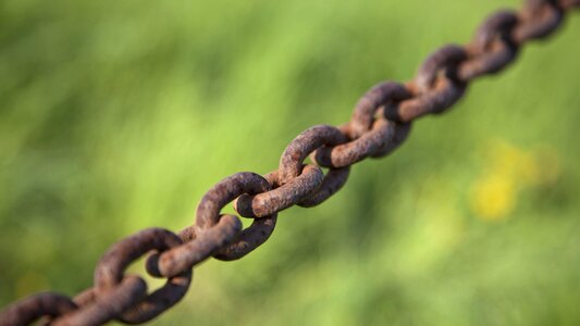 Iron chain rust photo