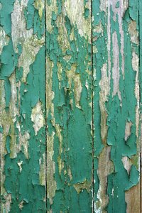 Paint weathered wooden door photo