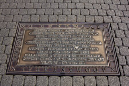 Hungary road lid bronze