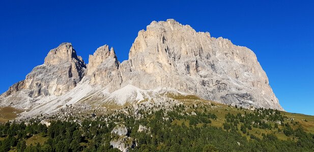 Dolomites mountain the langkofel photo