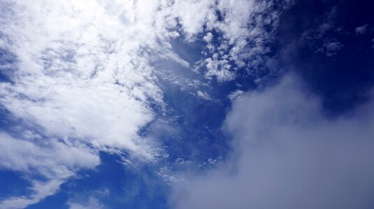 Cloud indigo sky