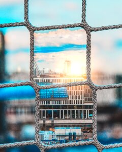 Sky blue orange