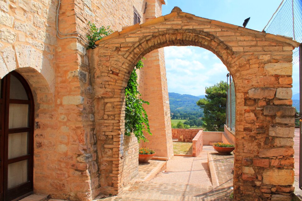 Middle ages portal masonry