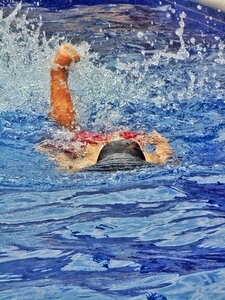 Swimming diving person photo