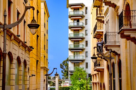 Architecture balcony men