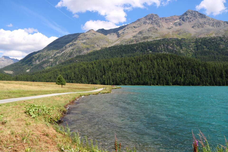 Engadin mountains sky