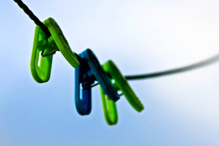 Depth washing line in the sky photo