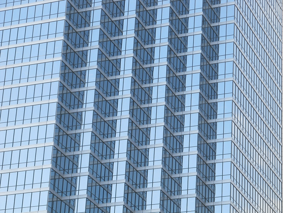 Office buildings high rise downtown