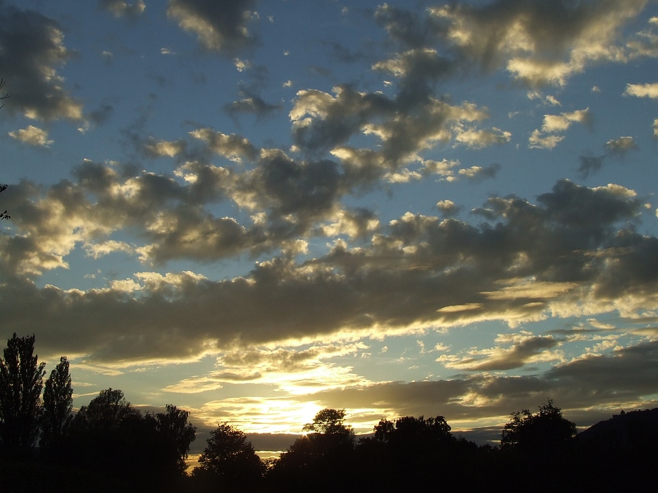 Dusk twilight clouds