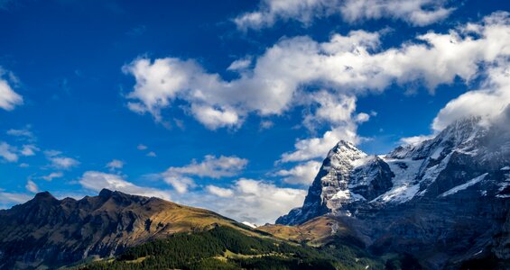 Alpine panorama sky photo
