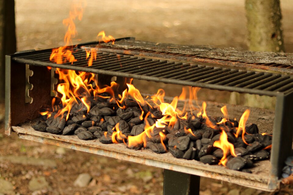 Fire outdoors