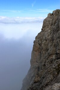 Exposed steep climbing photo