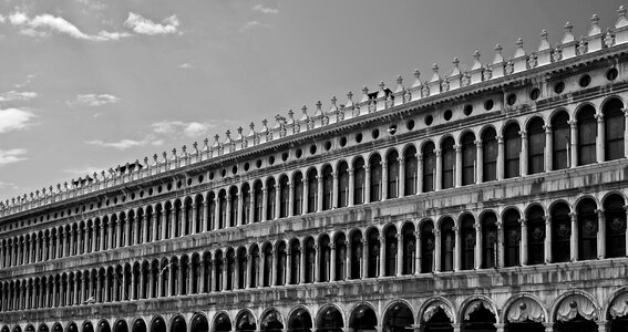 Doge's palace venice monochrome