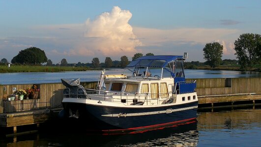 Powerboat city ​​harbor cuijk photo