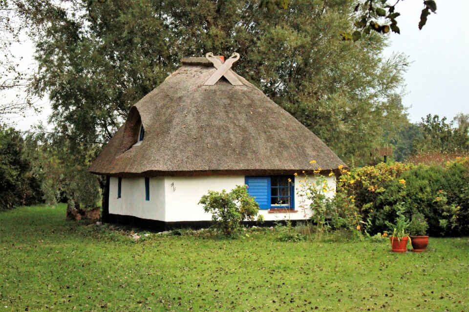 Hiddensee thatched roofs building