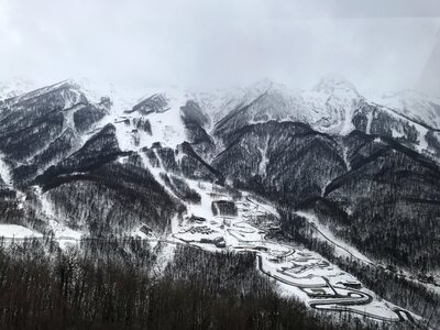 Sochi clouds trees