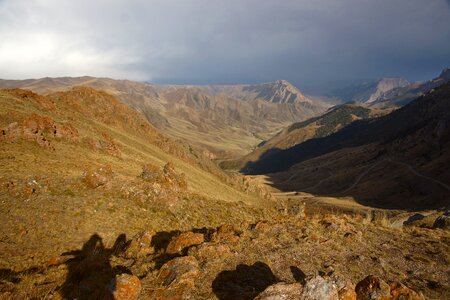 Kyrgyzstan song kul landscape photo