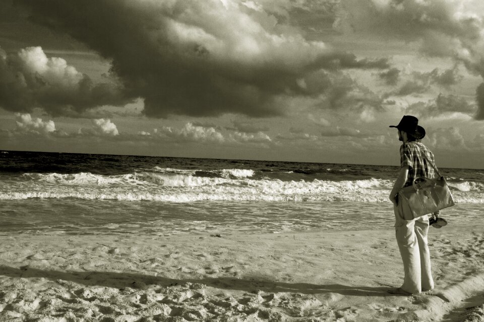 Beach sea sky