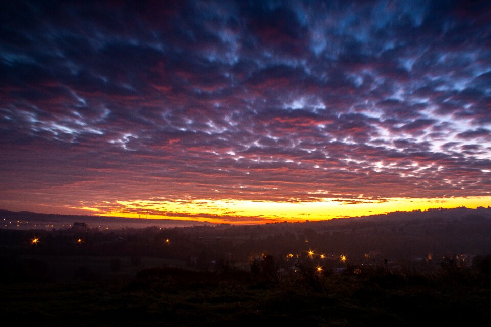 Dawn nature view