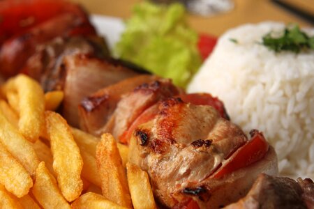 Brochete meat grilled
