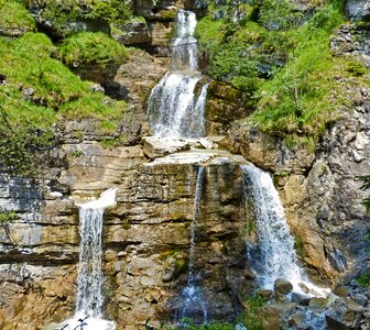 Waterfall garmisch rock