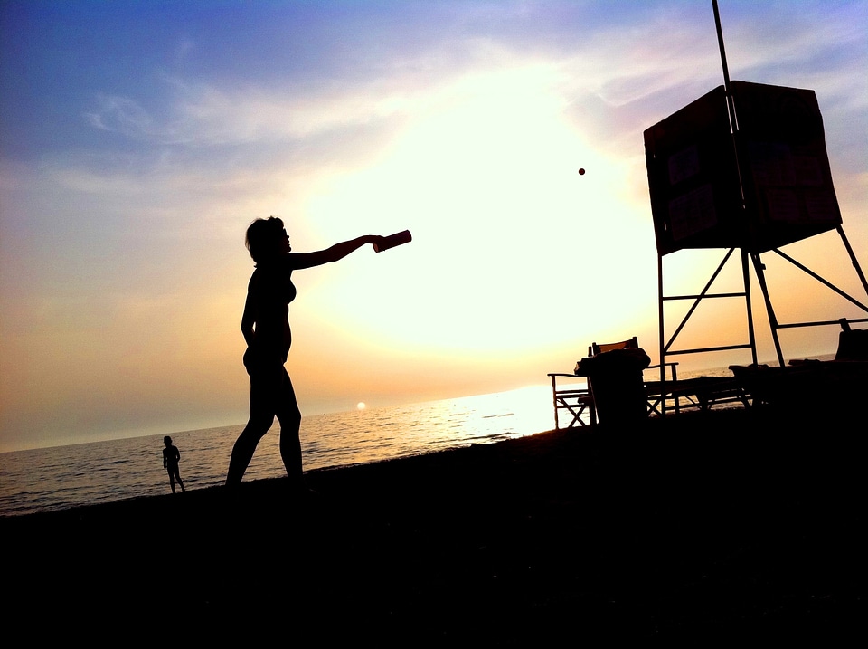 Silhouette sport ball