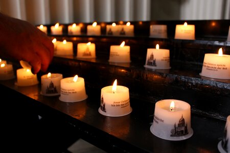Votivlicht candle shining