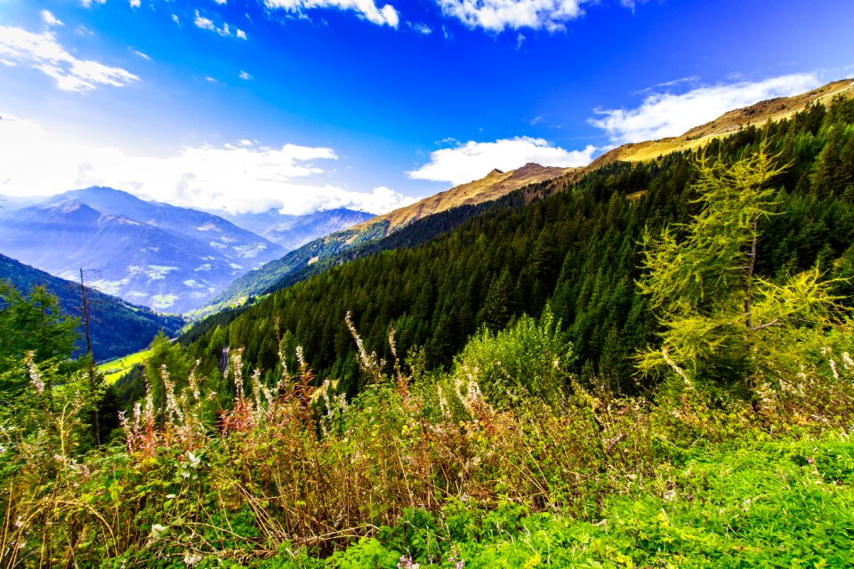 Panorama dolomites mountains