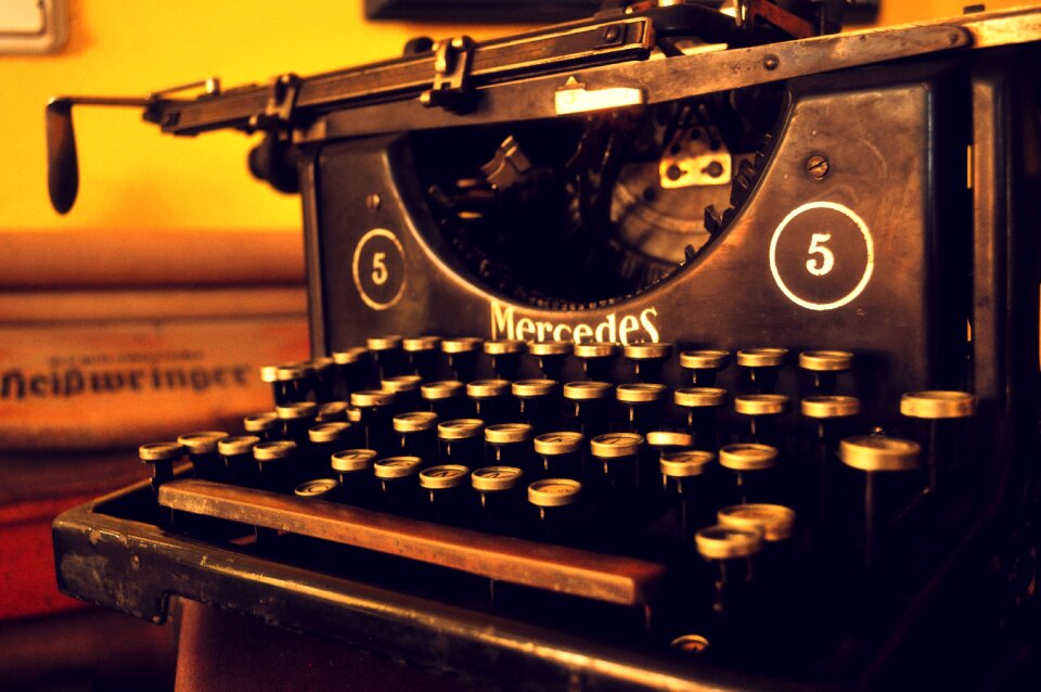 Relic keyboard antique