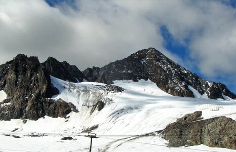 Stubai glacier the stubai valley austria photo