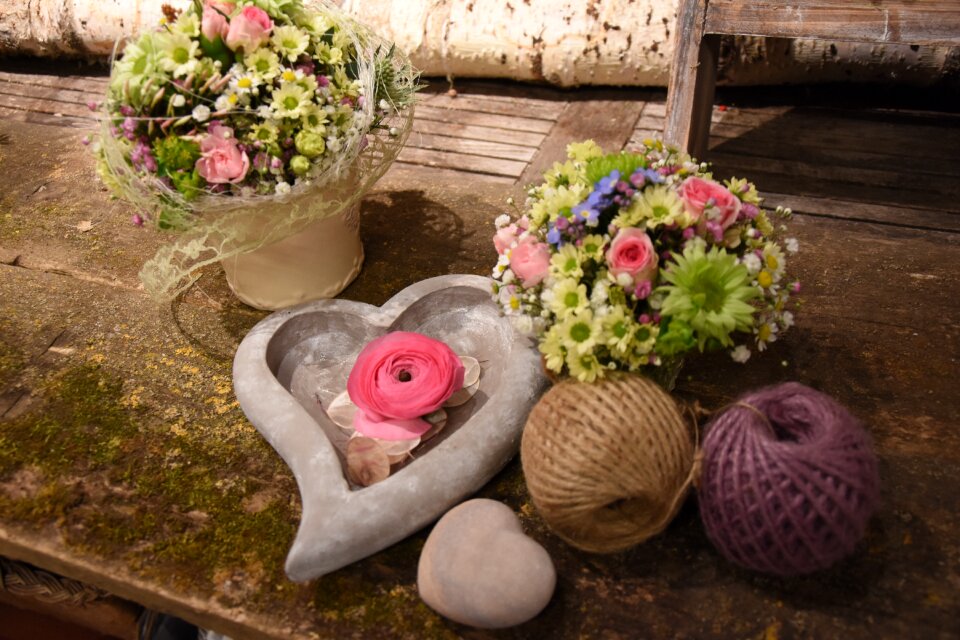 Love heart bouquet
