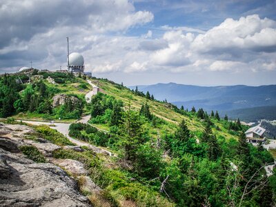 Panorama alpine tourism photo