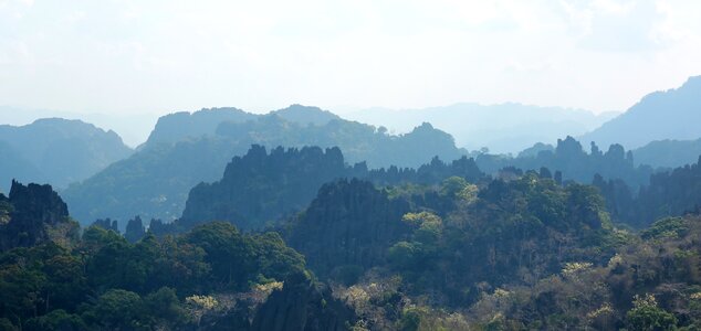 Stone forest the scenery the mountains